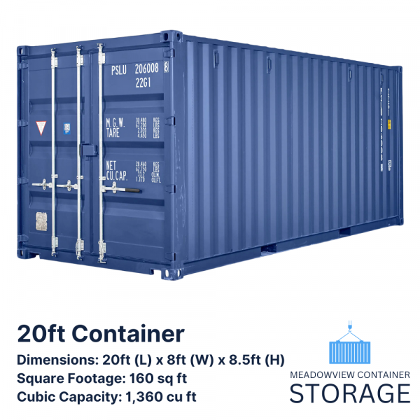 20ft Storage Container Meadowview Storage Containers 20ft-storage-container-meadowview-storage-containers